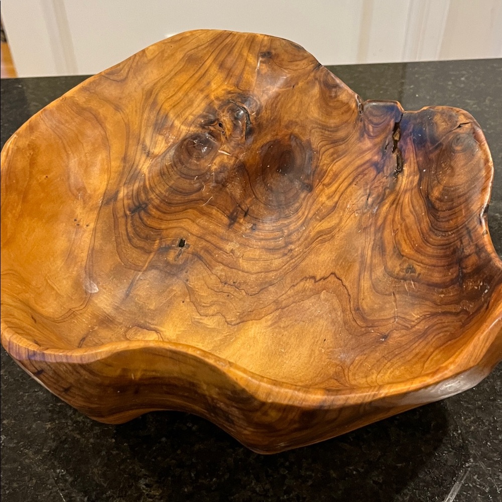 Handcrafted Burl Wood Bowl